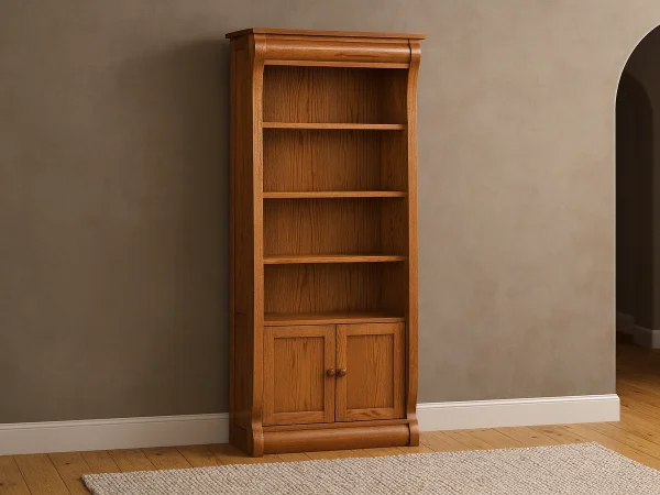 Wyndlot Sleigh Bookcase with Doors