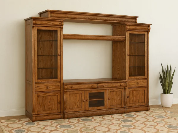 Wyndlot Sleigh Wall Entertainment Center