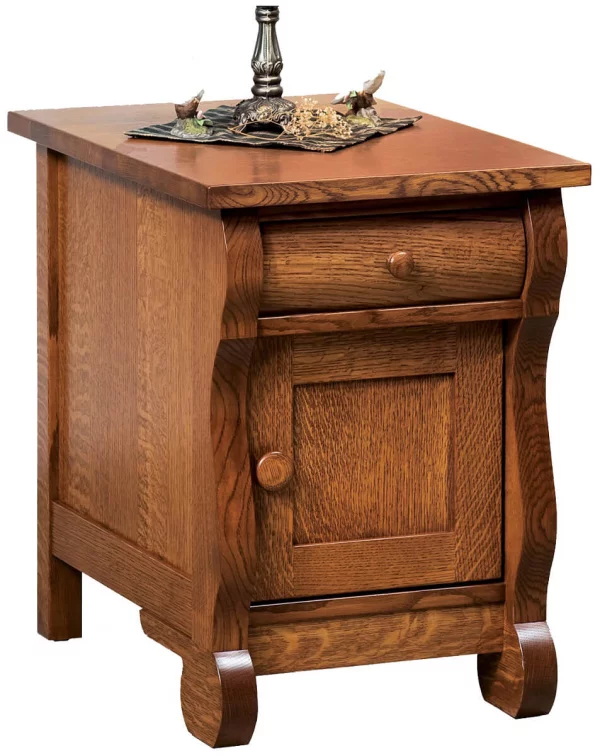 Wyndlot Sleigh Enclosed End Table