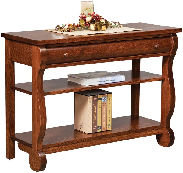 Wyndlot Sleigh Open Console Table