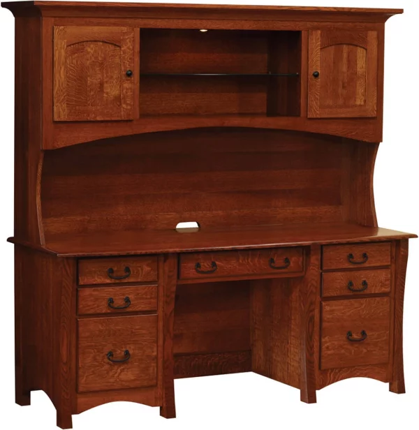 Yutan Executive Desk with Hutch