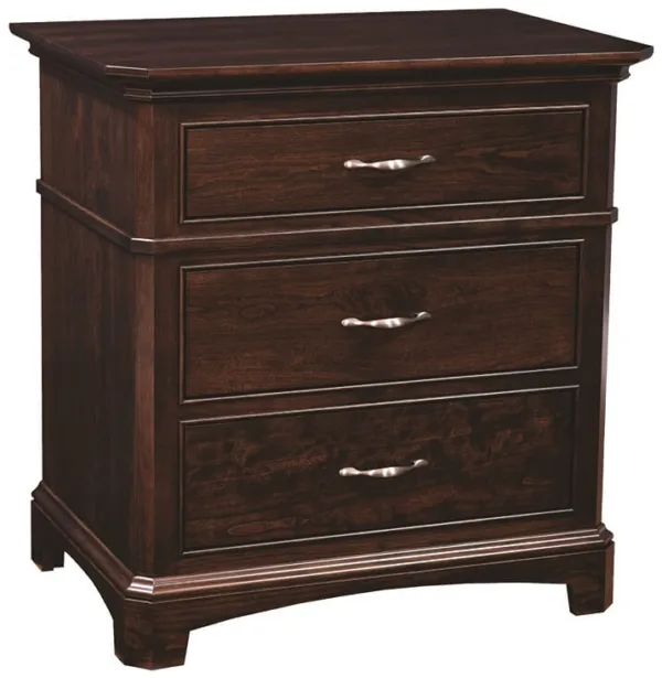Ada 3-Drawer Nightstand