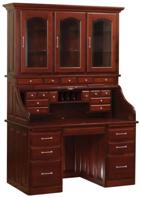 Albion Rolltop Desk with Hutch