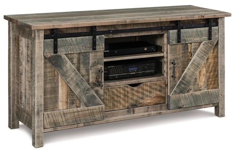 Alburtis Barn Door Media Stand