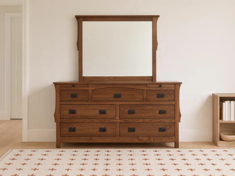 Almeda Low Mirror Dresser