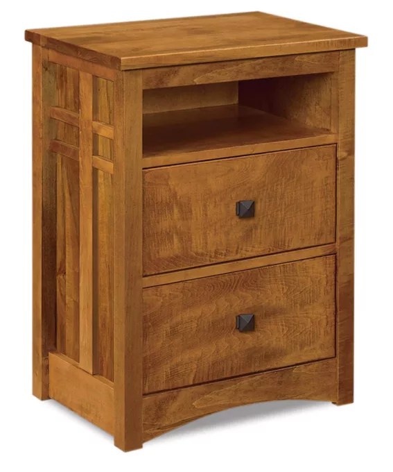 Alpine 2-Drawer Nightstand