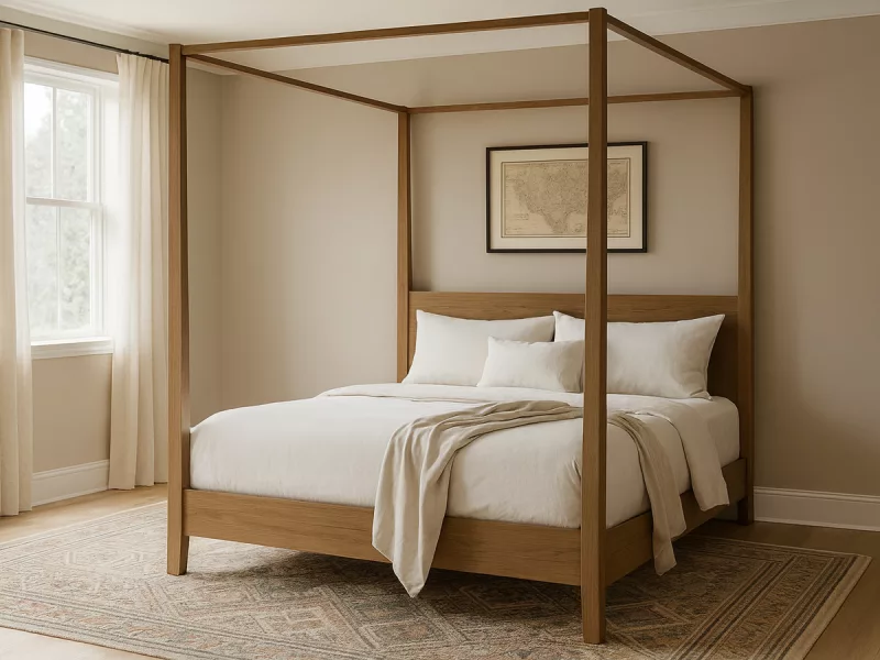 Amboy Contemporary Canopy Bed