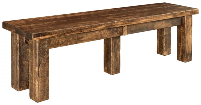 Attalla Rustic Dining Bench