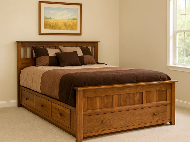 Barbeau Amish Storage Bed