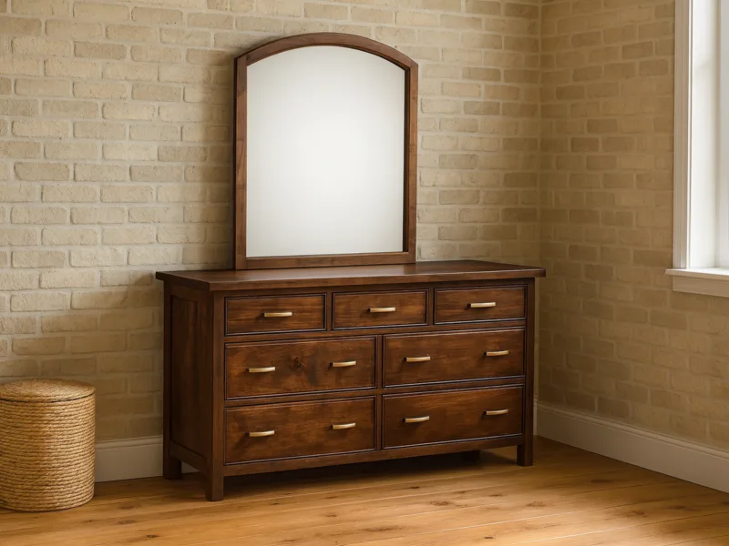 Beechwood Mirrored Dresser