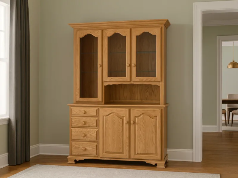 Belle Hearth 3-Door Country Hutch