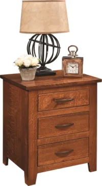 Bering Sea 3-Drawer Bedside Table