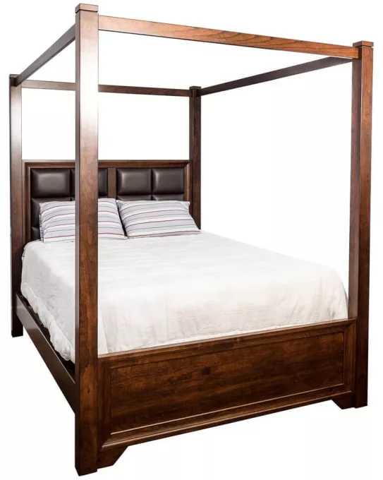 Birchwood Upholstered Canopy Bed