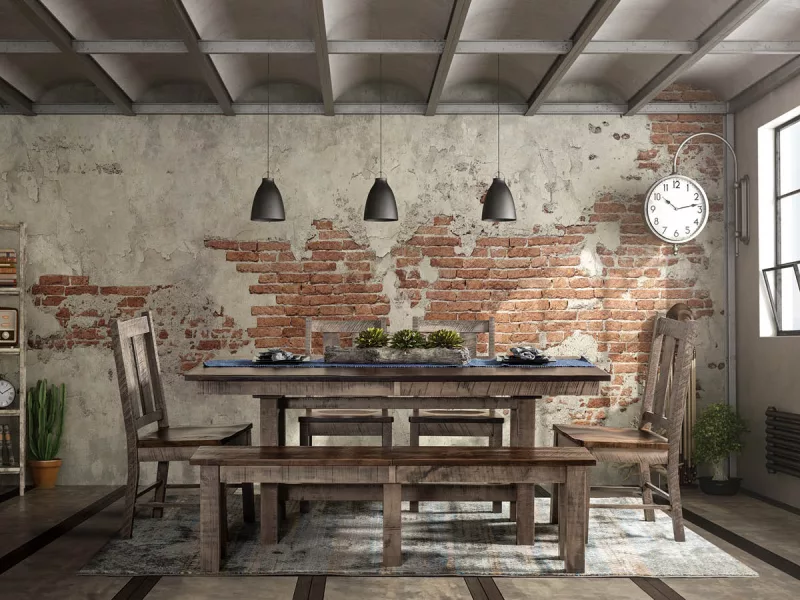 Borden Rustic Dining Set