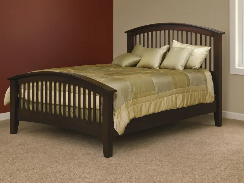 Cannes Mission Arched Slat Bed