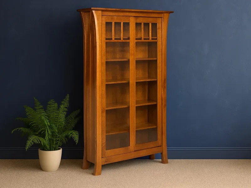 Chandler Glass Bookcase
