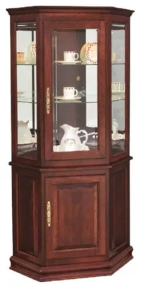 Chartres Corner Curio Cabinet