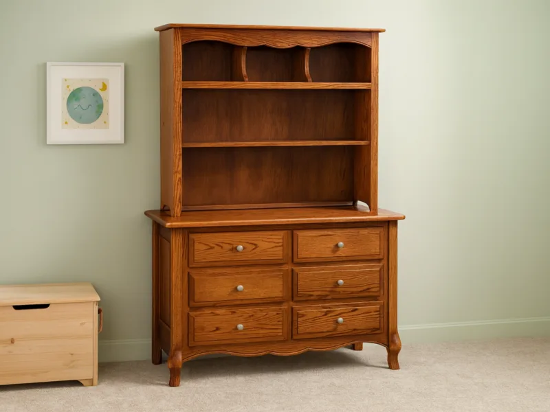 Country Cottage Kid’s Dresser with Hutch