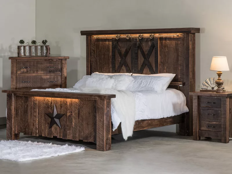 Drummond Rustic Western Bedroom Set