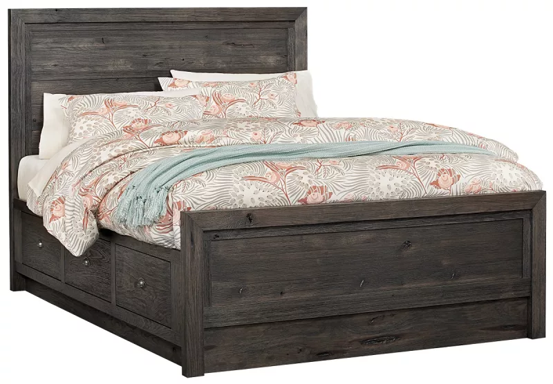Eclectic Amish Storage Bed