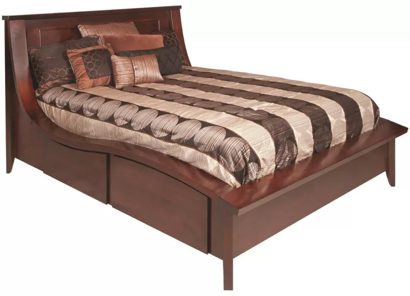 Ekron Curved Storage Bed