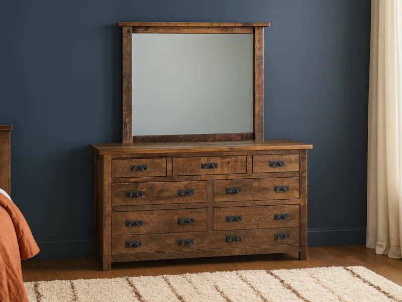 Elsmere 7-Drawer Mirrored Dresser