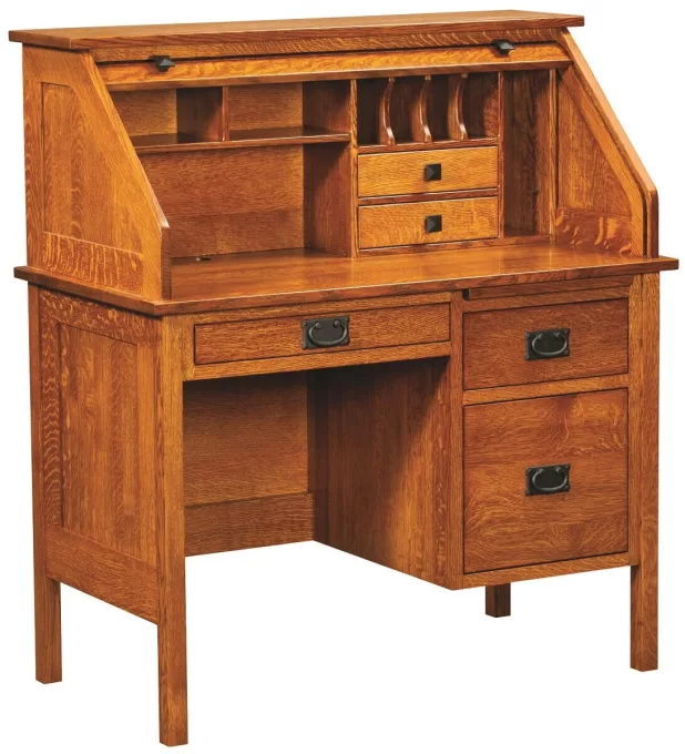 Esto Single Pedestal Rolltop Desk