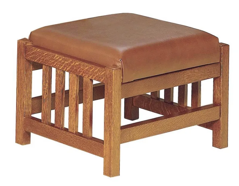 Ezra Slatted Footstool