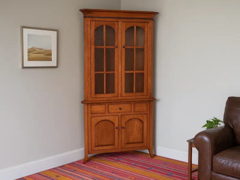 Fort Wayne Closed Corner Hutch With Drawer