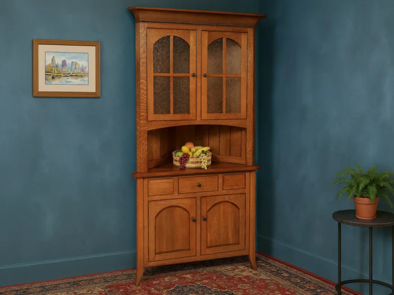 Fort Wayne Corner Hutch With Drawer