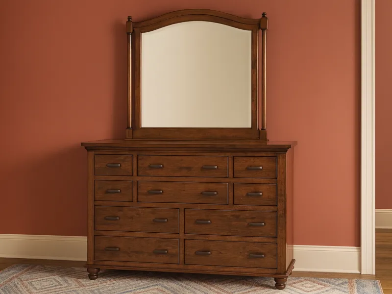 Glen Allen Mirrored Dresser