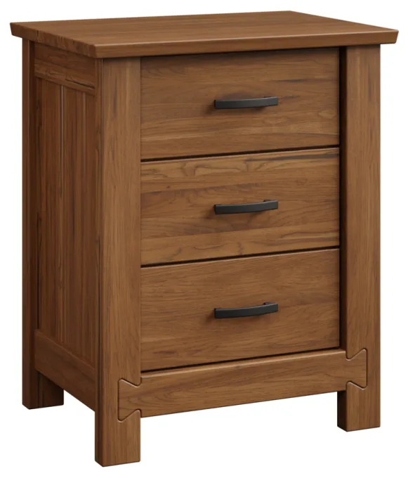 Gluckstadt 3-Drawer Nightstand