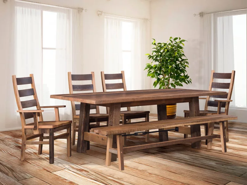 Gonzales Barnwood Dining Set