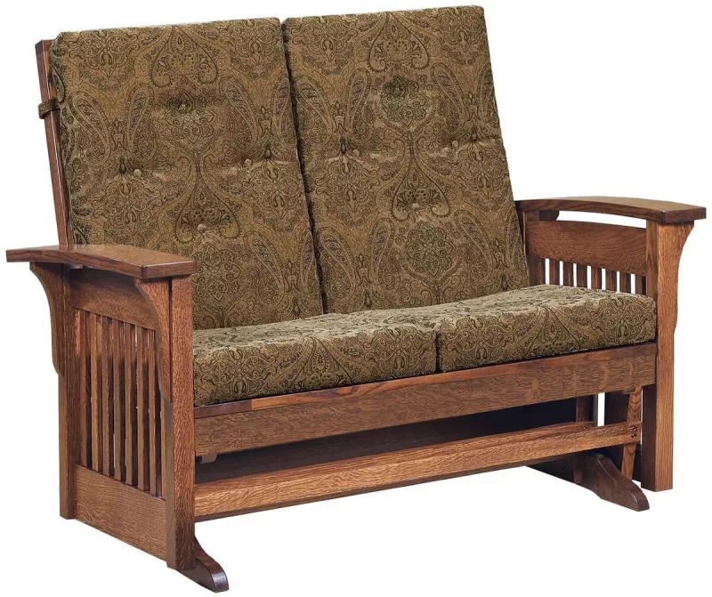 Hallstat Amish Loveseat Glider