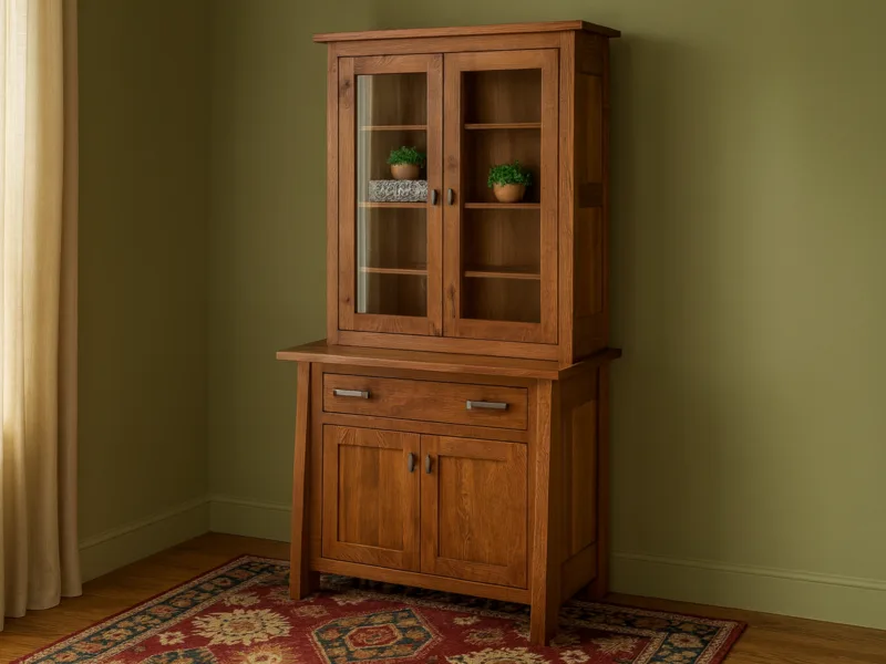 Hartington 1-Drawer Credenza and Hutch