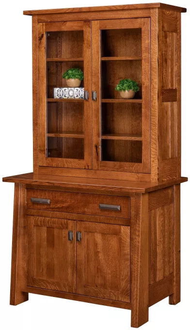 Hartington 1-Drawer Credenza and Hutch