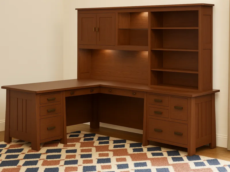 Hartington Corner Desk and Hutch