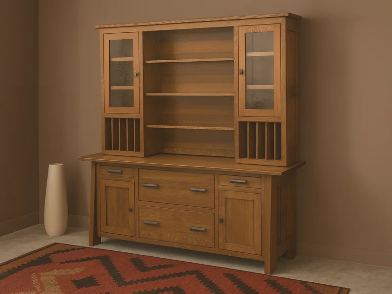 Hartington Executive Credenza with Hutch