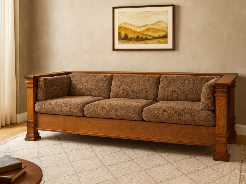 Hawkes Bay Sofa With Wood Frame