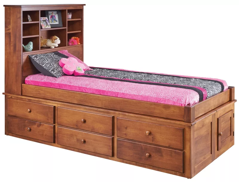 Heflin Amish Captain’s Bed