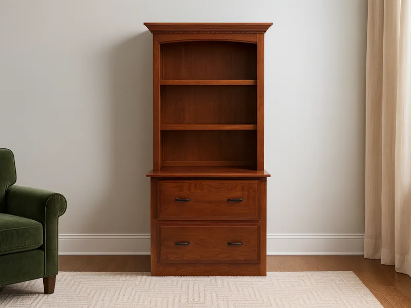 Irvine Lateral File with Bookcase