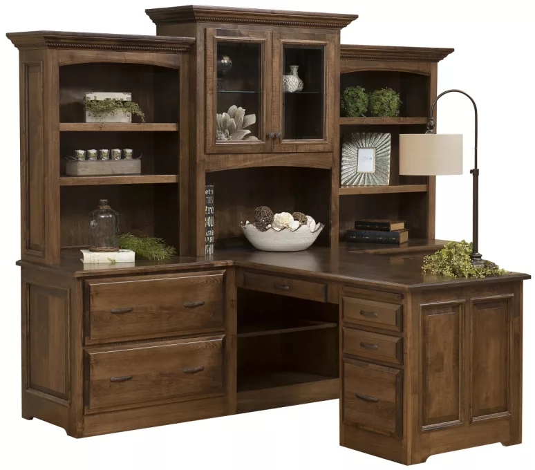 Irvine Partner Desk With Hutch