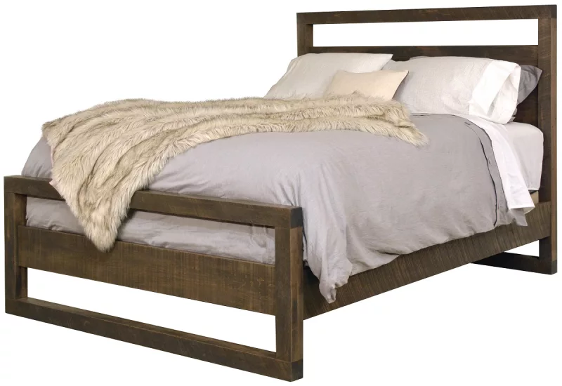 Kody Modern Rough Sawn Maple Bed