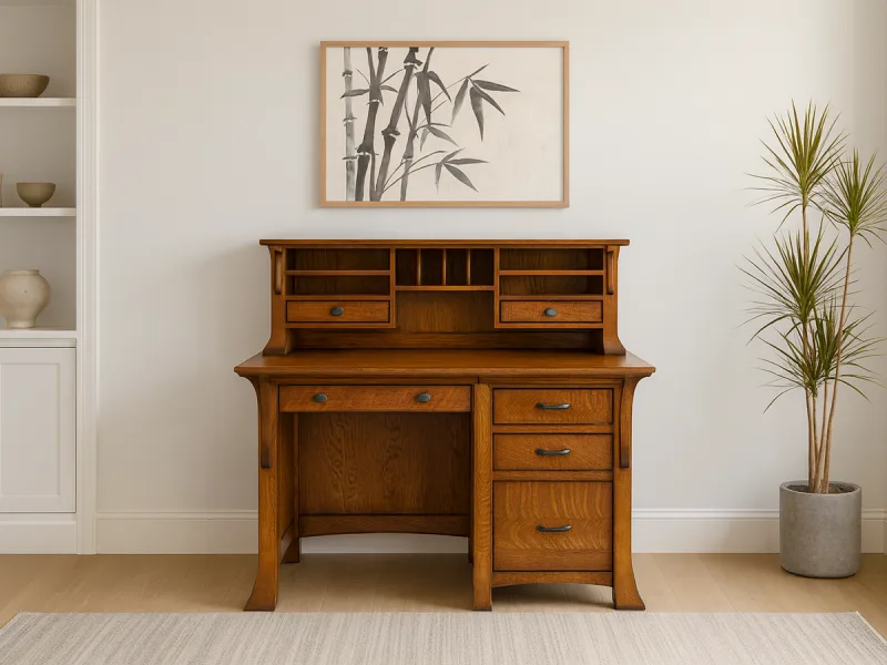 Lakewood Desk with Hutch Topper