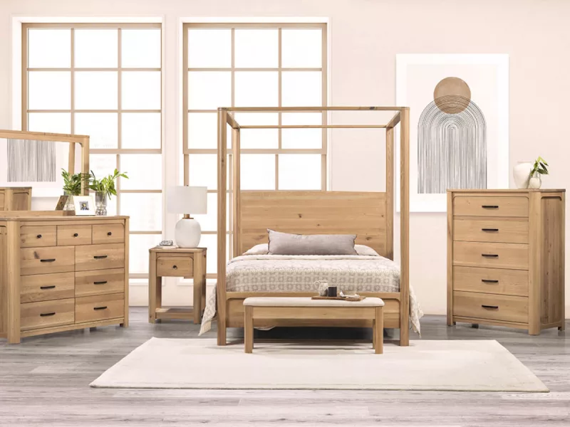 bed and dresser Porter Bedroom Furniture of America Ellington 5-Piece