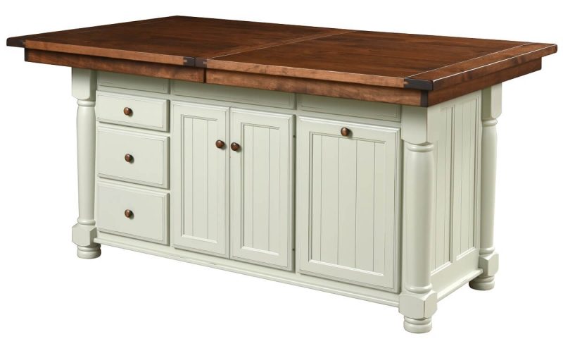 Lavaca Extendable Kitchen Island - 66” - 72” Top