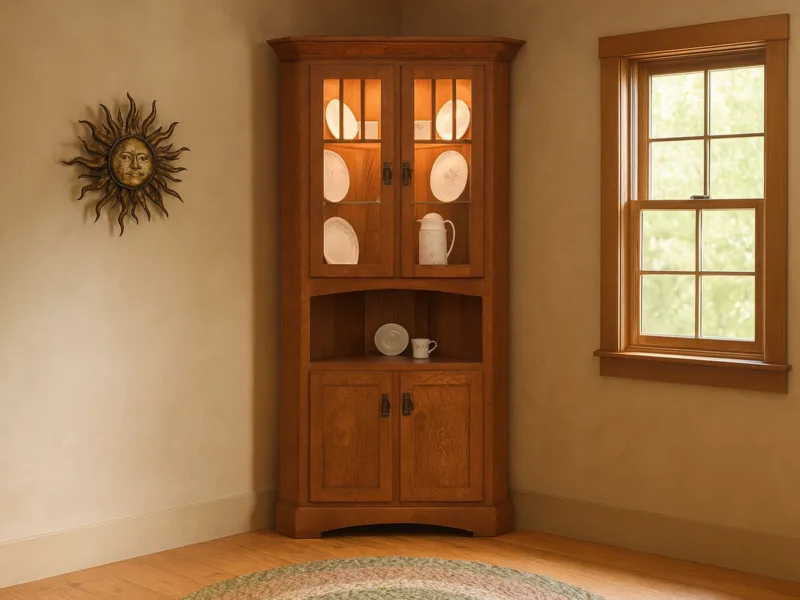 Livonia Corner Hutch