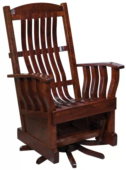 Machias Amish Swivel Glider