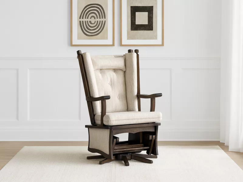 Mallow Amish Swivel Glider