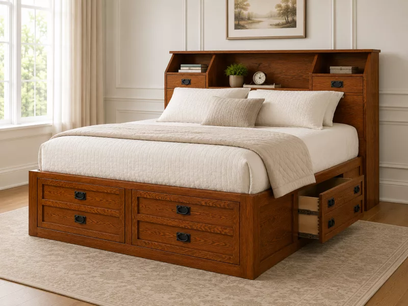 Mandeville Amish Storage Bed